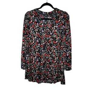 Justify Black Floral Women's Blouse